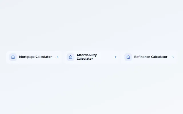 Cards grid widget, Minimal design: Just the icon, the name and an arrow.